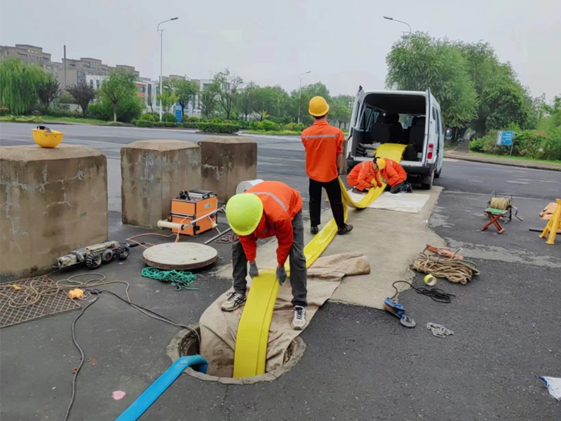 江南水泥厂光固化管道修复